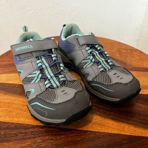 Merrell Kids' Gray and Teal Sneakers 3.5 EU 34.5